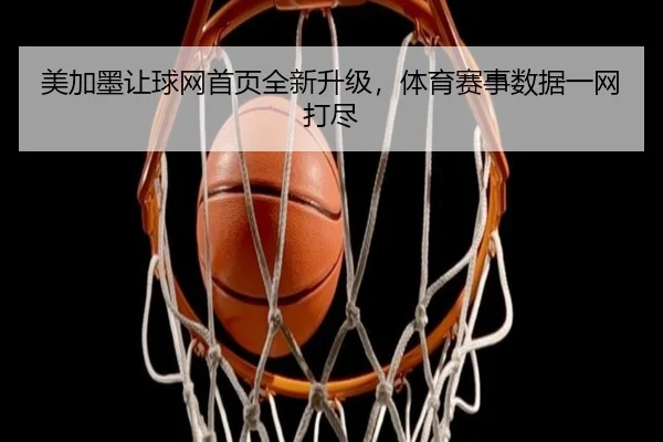 美加墨让球网首页全新升级，体育赛事数据一网打尽